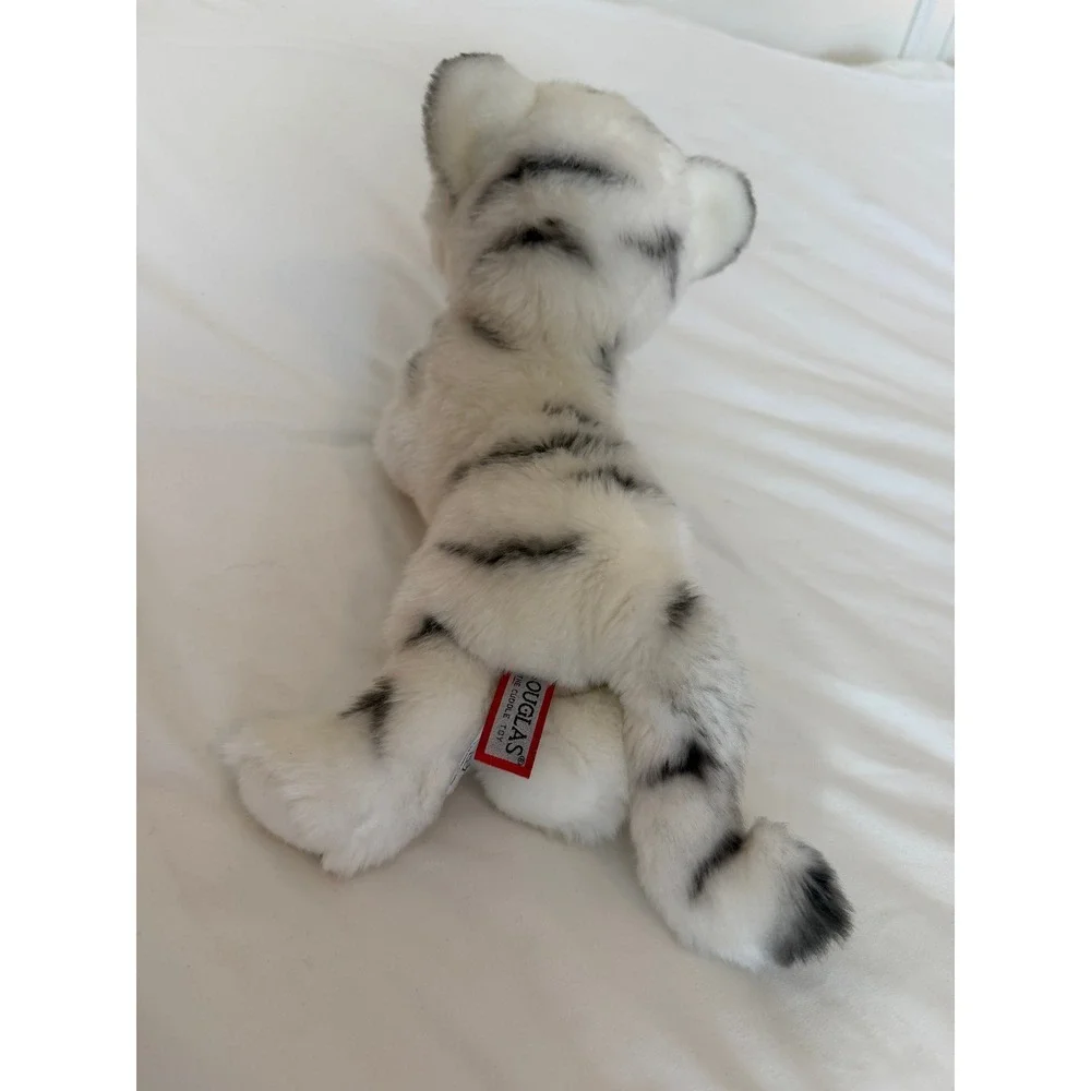 Douglas Cuddle Toys White Tiger Cub Plush Realistic 12Inch Stuffed Animal